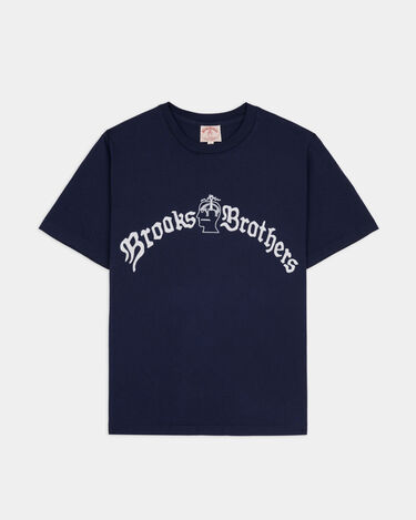 Brooks Brothers Brain Dead x Brooks Brothers California Tubular-T-Shirt Marineblau