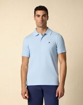 Brooks Brothers Golden Fleece Stretch Cotton Pique Polo Light Blue