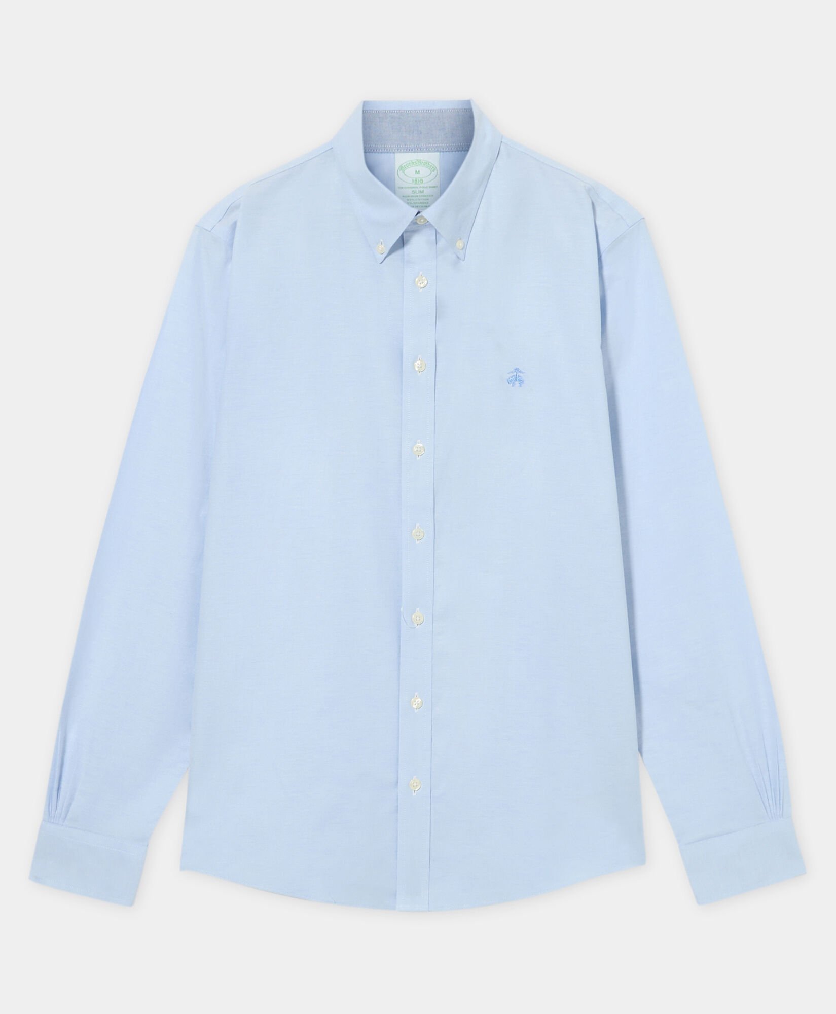 Camicia Slim Fit in Oxford Non-Iron con Collo Button Down