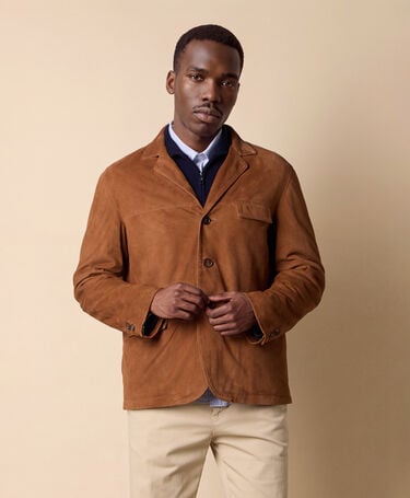 Brooks Brothers Kurtka Zamszowa Brandy