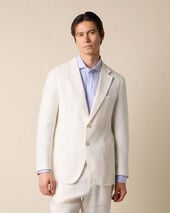 Brooks Brothers Blazer en Lin Blanc