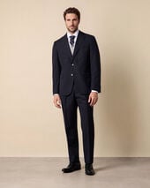 Brooks Brothers Pinstripe Virgin Wool Suit Navy