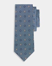 Brooks Brothers Micro Flower Silk Tie Sky