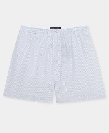 Brooks Brothers Micro Polka Dot Cotton Boxer White
