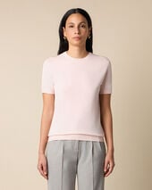 Brooks Brothers Cotton Knit Top Pink