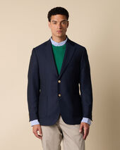 Brooks Brothers Blazer aus Hopsack mit goldenen Knöpfen Marineblau Brooks Brothers Blazer aus Hopsack mit goldenen Knöpfen Marineblau