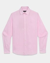 Brooks Brothers Linen Shirt with Logo Pink