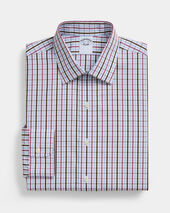 Brooks Brothers Regular Fit Cotton Shirt with Ainsley Collar Blue