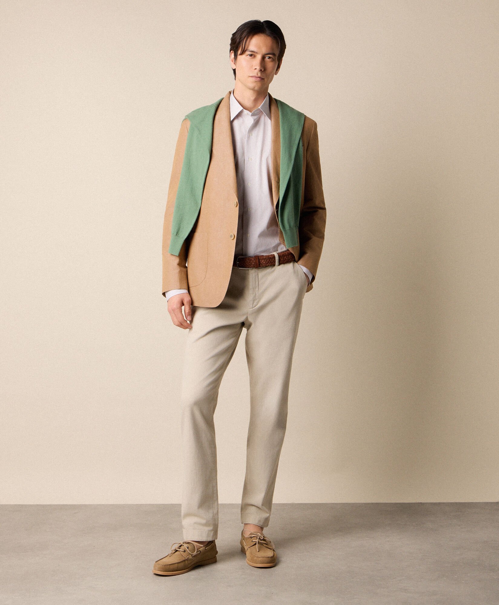 Regular Fit Cotton Shirt with Ainsley Collar