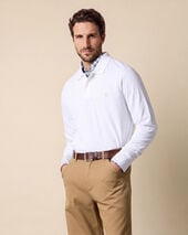 Brooks Brothers Polo aus Supima-Baumwolle Piqué mit Logo Weiß