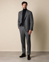 Brooks Brothers Sharkskin Wool Suit Grey