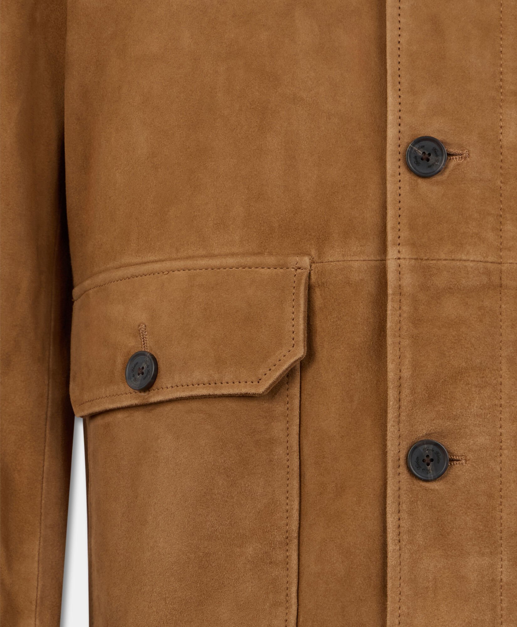 Suede Overshirt Jacket