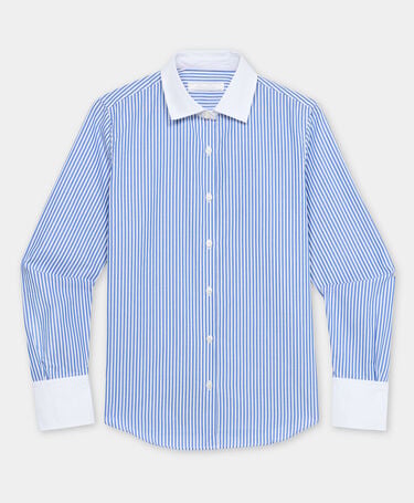 Brooks Brothers Hemd aus Baumwolle mit Kontrastdetails Hellblau