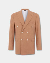 Brooks Brothers Double Breasted Tropical Virgin Wool Blazer Orange