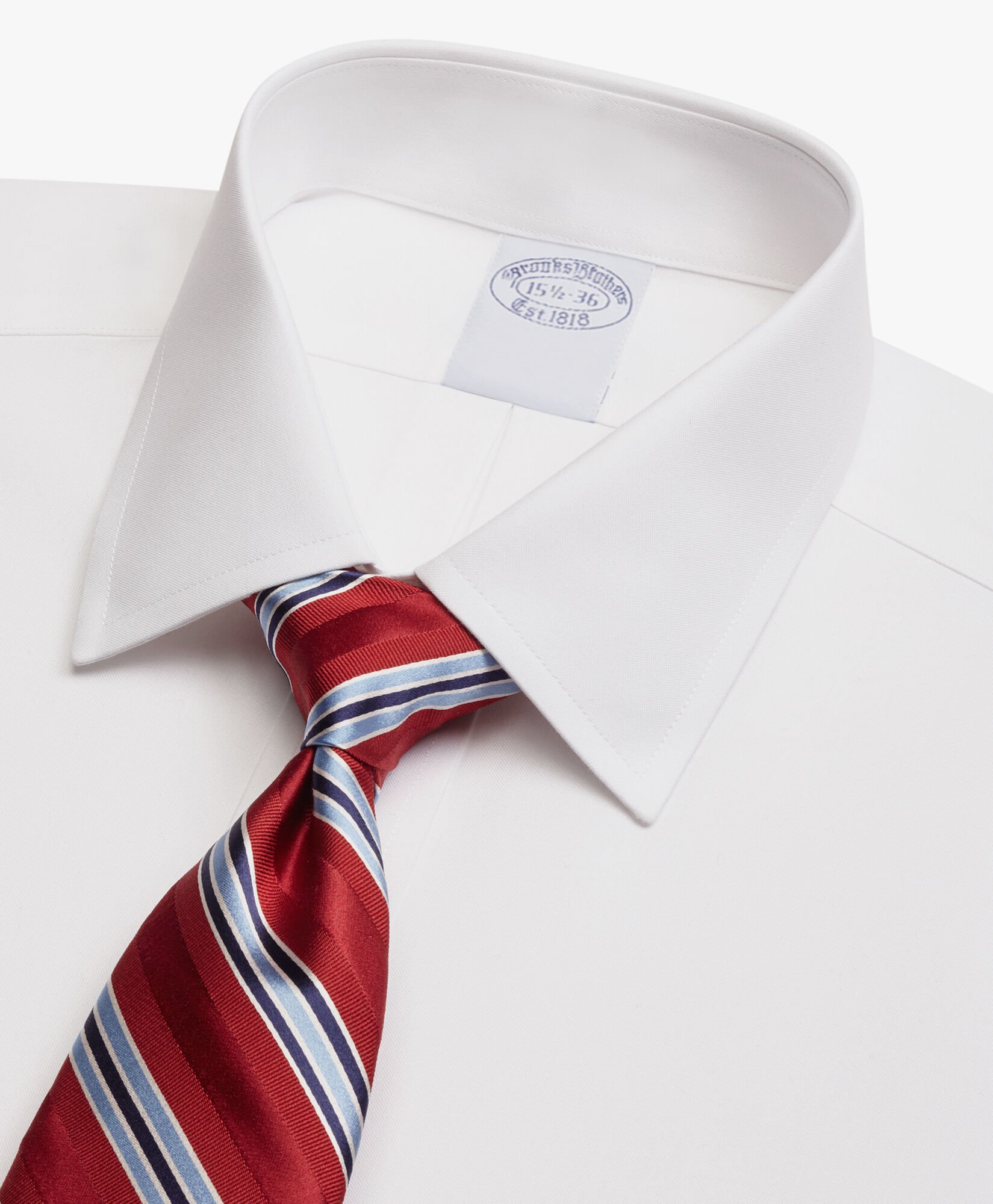 Regular Fit Non-Iron Supima Oxford Pinpoint Shirt with Ainsley Collar