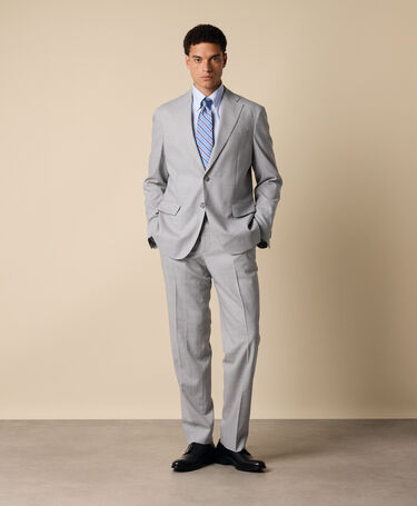 Brooks Brothers Kleid aus superfiner Schurwolle Hellgrau
