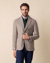 Brooks Brothers Jersey Pied de Poule Blazer Light Grey Brooks Brothers Jersey Pied de Poule Blazer Light Grey