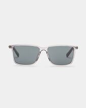 Brooks Brothers Okulary Przeciwsłoneczne Prostokątne Szare Transparentne Ciemnoszary