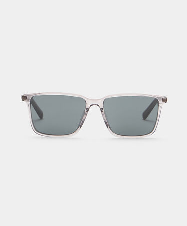 Brooks Brothers Okulary Przeciwsłoneczne Prostokątne Szare Transparentne Ciemnoszary