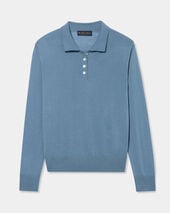 Brooks Brothers Polo Relaxed aus Merinowolle Gebleichtes Blau