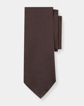 Brooks Brothers Hopsack Silk Tie Brown