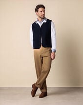 Brooks Brothers Gilet in Panno Blu Marino