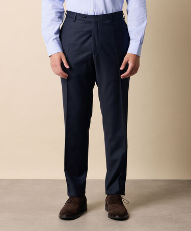 Brooks Brothers Pantalones de Confort en Mezcla de Lana Virgen Azul Marino