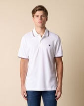 Brooks Brothers Polo Tennis Golden Fleece en Piqué de Coton Stretch Blanc