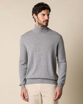 Brooks Brothers Plain Cashmere Turtleneck Light Grey