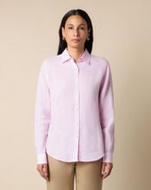 Brooks Brothers Chemise en Lin avec logo Rose