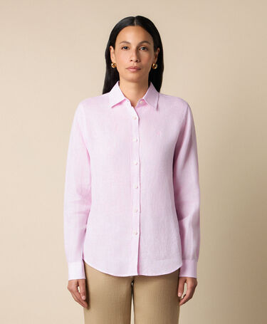 Brooks Brothers Chemise en Lin avec logo Rose