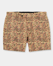 Brooks Brothers Paisley Print Cotton Short Brown