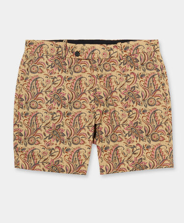 Brooks Brothers Paisley Print Cotton Short Brown