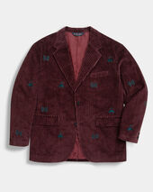 Brooks Brothers Brooks Brothers x Needles - Bestickter Blazer aus Cordsamt Burgunderrot Brooks Brothers Brooks Brothers x Needles - Bestickter Blazer aus Cordsamt Burgunderrot