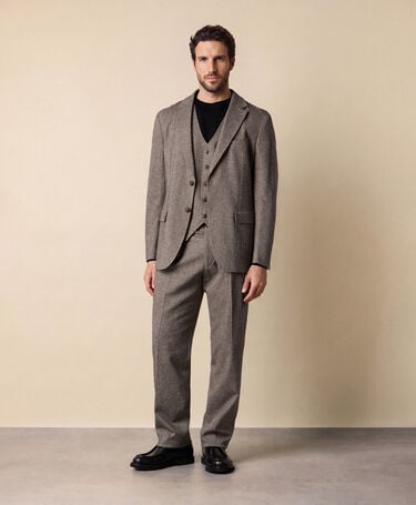 Brooks Brothers Three Piece Suit Natural