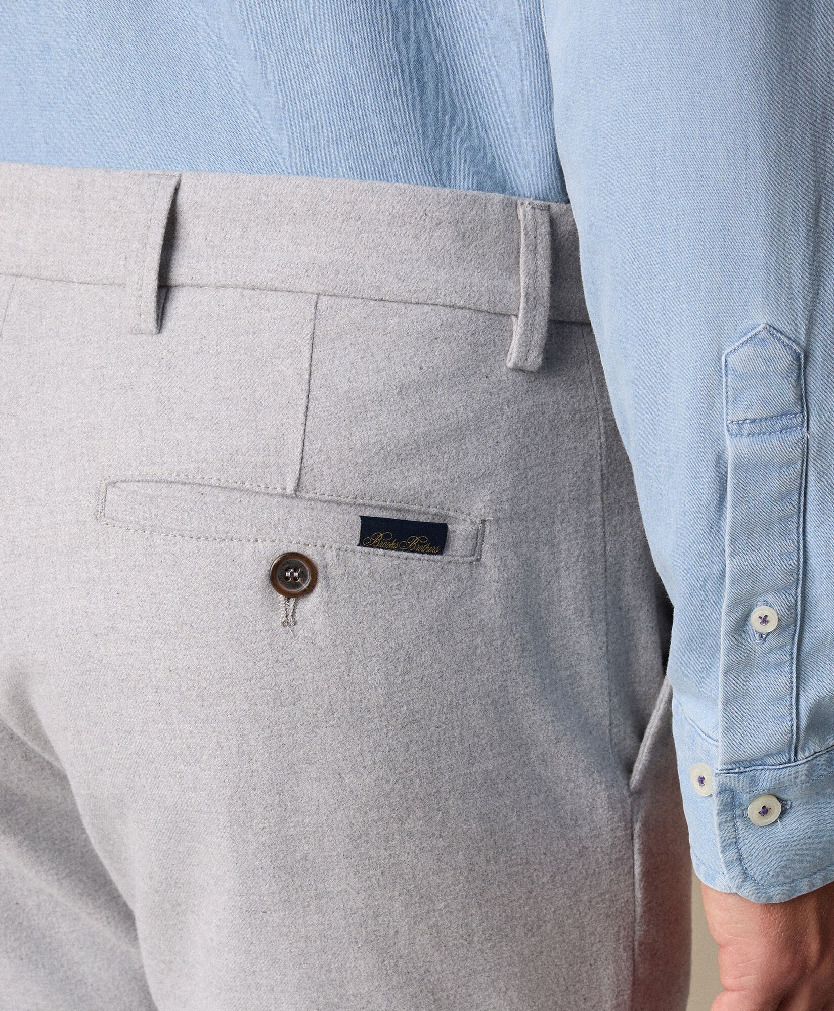 Chino aus Baumwollflanell Regular Fit