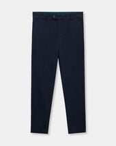Brooks Brothers Stretch Cotton Micro-Pattern Chino Navy