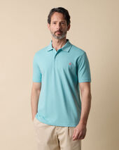 Brooks Brothers Polo en Coton Piqué Turquoise Foncé