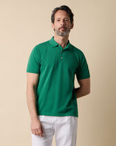 Brooks Brothers Polo en Maille de Coton Makò Vert Émeraude