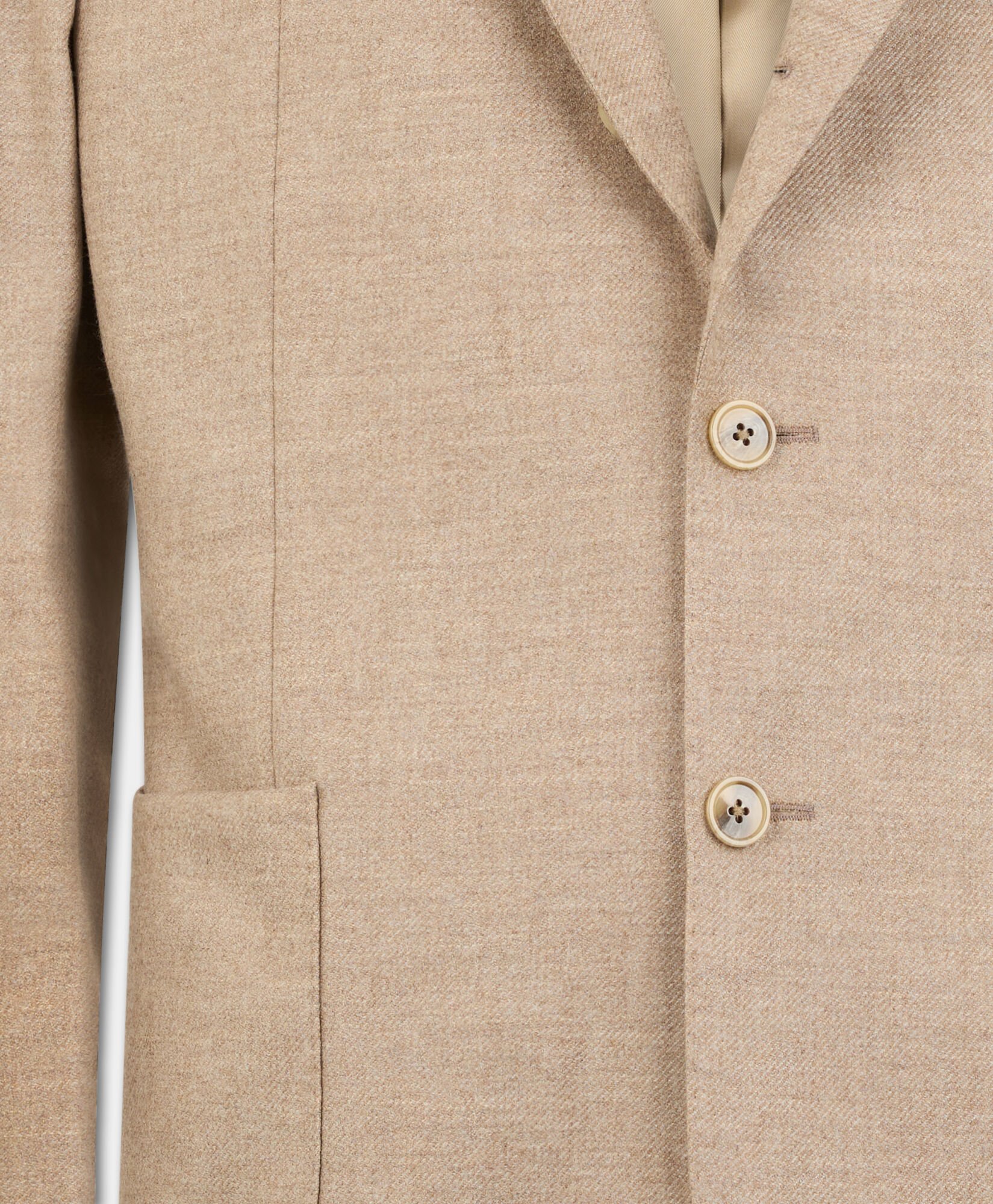 Plain Twill Wool-Cashmere Blazer