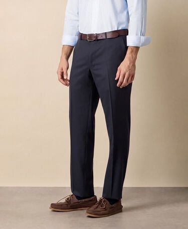 Brooks Brothers Travel Twill Trousers Navy
