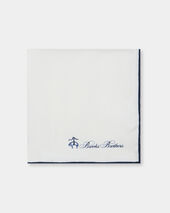 Brooks Brothers Plain Pocket Square White
