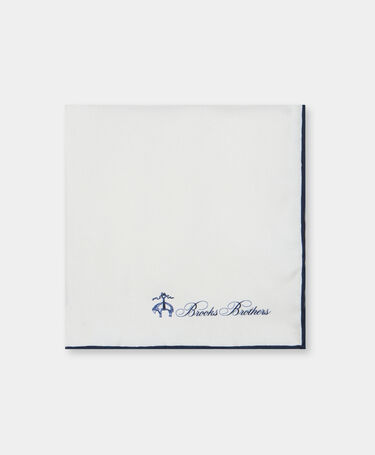 Brooks Brothers Plain Pocket Square White