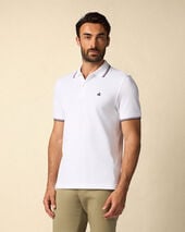 Brooks Brothers Golden Fleece Stretch Cotton Pique Tennis Polo White