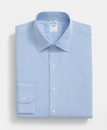 Brooks Brothers Regular Fit Cotton Shirt with Ainsley Collar Hydrangea