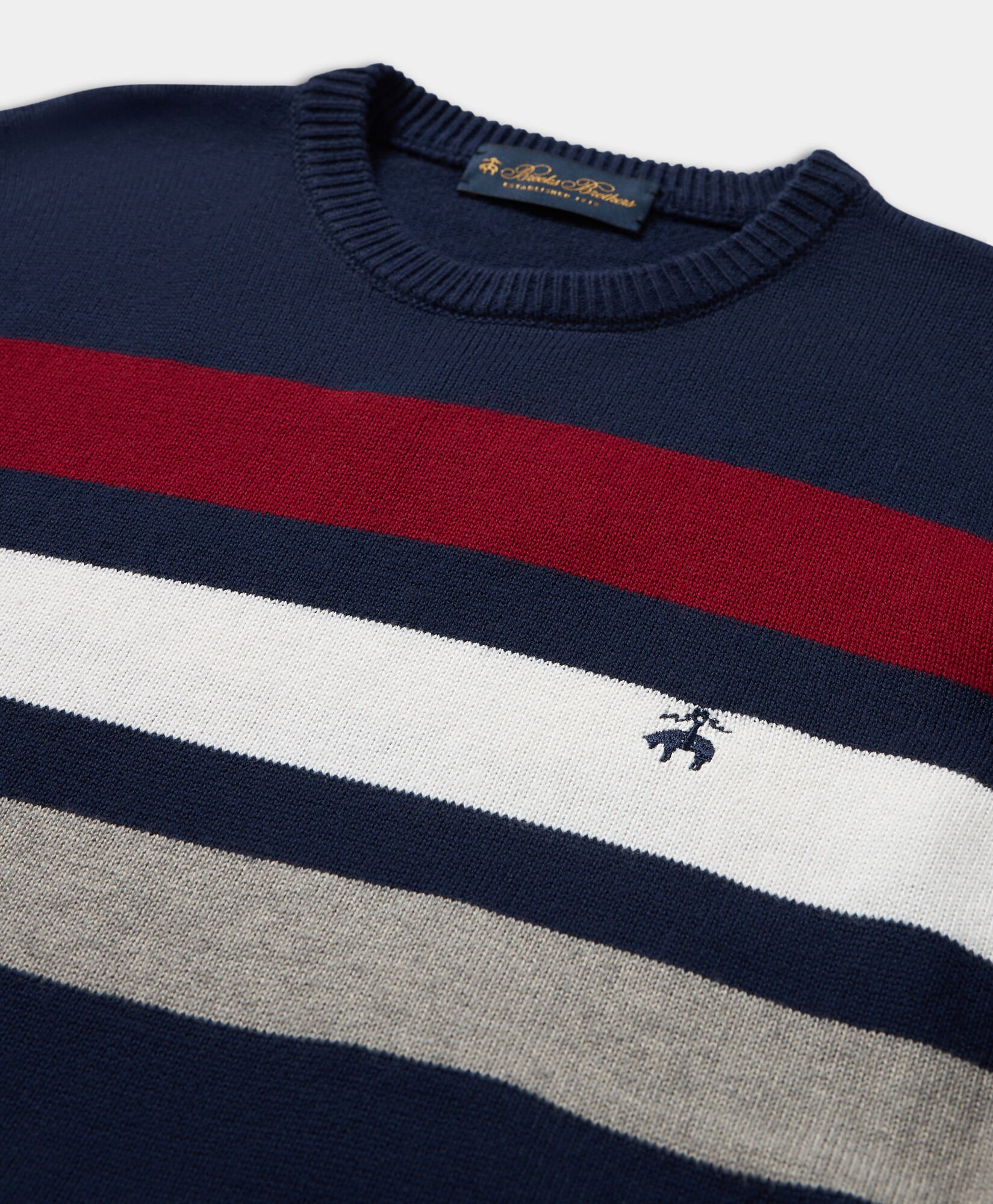 Striped Cotton-Cashmere Sweater