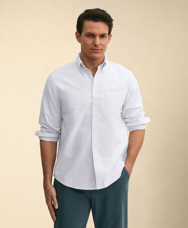 Brooks Brothers Chemise Regular Fit en Oxford avec col Button Down Purple clair