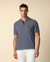 Brooks Brothers Polo de Punto de Algodón a Rayas Azul