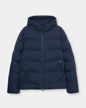 Brooks Brothers Hooded Down Jacket Navy