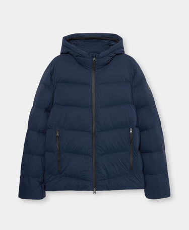 Brooks Brothers Hooded Down Jacket Navy
